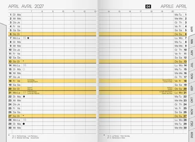 Produktbild von 2027 rido/idé PlankalenderUniplanerErsatzkalender