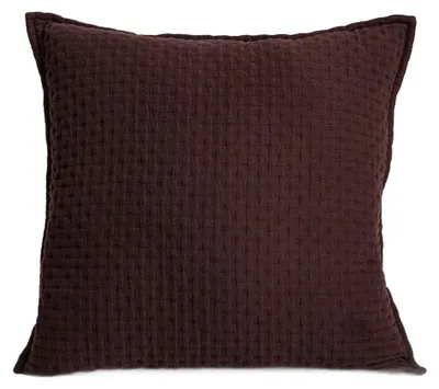 Zdjęcie produktu dla HOMLA Poszewka ANISHA czekoladowa z ozdobnym pikowaniem 45x45 cm