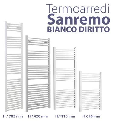 Obrázok produktu pre Kúrenie Sanremo Bianco Diritto V. 1420 x Š. 600 x H. 550