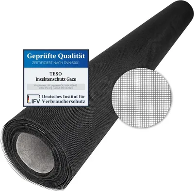 Zdjęcie produktu dla Siatka przeciw owadom z powłoką PVC, 120 x 250 cm