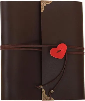 Produktbild von Retro Fotoalbum Polyurethanleer schwarz 30 Seiten - Hochzeit Geburtstag Weihnachten Valentinstag Abschluss - 235 x 19 cm