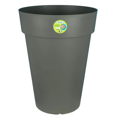 Image de Riviera Pot de fleurs, polypropylène, gris, 52x52x39 cm