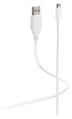 Produktbild von Flexline FL31-72186, 1,8 m, USB A, Micro-USB B, USB 2.0, Weiß