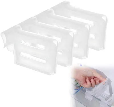 Produktbild von Ibenzoa® 16‑teiliges Set verstellbarer Schubladeneinsätze – flexibler Organizer für Kühlschrank & Küchenschubladen