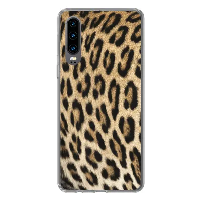 Produktbild von MuchoWow® Handyhülle Schutzhülle Hülle für Huawei P30 Panther-Schacht Silikon Softcase Handy Hülle - Kartenbesitzer