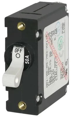 Image de Blue Sea Systems Disjoncteur magnétique unipolaire CA/CC 50 A Noir  Noir Taille unique