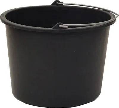Produktbild von JOPA Baueimer, 20 l, schwarz, Skalierung, schwere Ausführung
