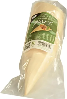 Obrázok produktu pre Papstar Fingerfood Spitztüten Holz 80mm 50 Stück