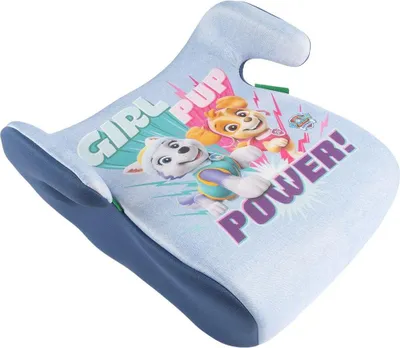 Immagine prodotto di Seggiolino Tataway i-Size ECE R129/03 per bambine da 126 a 150 cm, con grafica Paw Patrol Girl su sfondo blu. Sicuro, confortevole, leggero e facile da installare