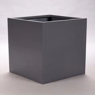 Produktbild von Elegant Einrichten | Pflanzkübel | Fiberglas | anthrazit metallic | quadratisch | 70x70x70cm