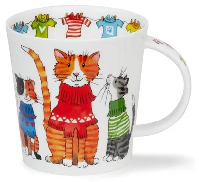 Jumbo Becher Fine Bone China 0,75 L Katzen Design