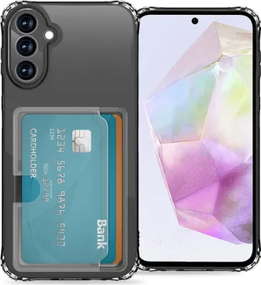 Zdjęcie produktu dla imoshion Softcase Backcover z uchwytem na karty do Samsung Galaxy A35 - przezroczysty
