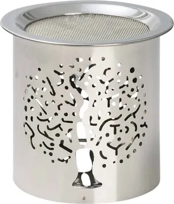 Produktbild von Räucherstövchen Stahl Silber Glanz H 8cm Betriebsart Teelicht Sieb Für Weihrauch