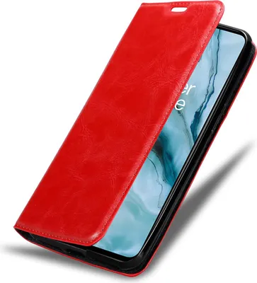 Immagine prodotto di Cadorabo custodia per OnePlus Nord custodia protettiva in rosso custodia per cellulare cover chiusura magnetica