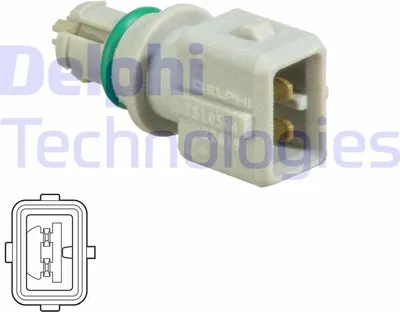 Produktbild von DELPHI Ansauglufttemperatursensor TS10504 Hinten passend für PEUGEOT 206 Schrägheck (2A/C)