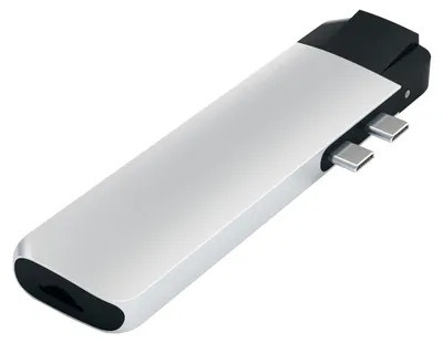 Produktbild von Satechi ST-TCPHES, USB 3.2 Gen 1 (3.1 Gen 1) Type-C, Silber, MicroSD (TransFlash), HDMI, RJ-45, USB 3.2 Gen 1 (3.1 Gen 1) Type-A, USB 3.2 Gen 1 (3.1 Gen 1) Type-C, Aluminium, USB