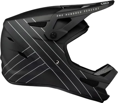 Produktbild von 100% Status DH/BMX helmet YS Essential Black - leichter Vollvisierhelm für ju...