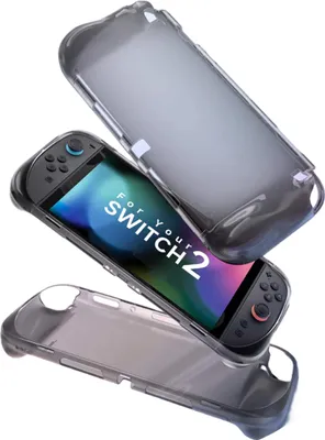 Produktbild von Schützende TPU schwarz Overlay Fall JSAUX für Nintendo Switch 2 Konsole