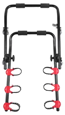 Produktbild von Fahrradträger für die Anhängerkupplung, stabiler Eisenrahmen, Autodachträger für Fahrräder mit Gurten und Verschlüssen, geeignet für Mountainbikes