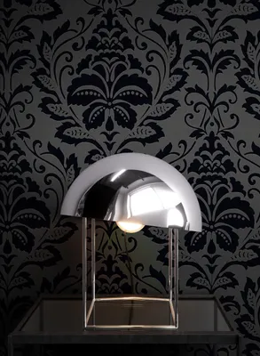 Produktbild von NEWROOM Tapete Lombardi Schwarz Vliestapete - Barock Ornament Muster Germany