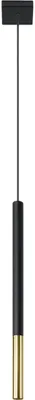 Produktbild von Hängeleuchte MOZAICA 1 schwarz/gold 1xG9 8W Stahl 100x8x8cm Sollux Lighting