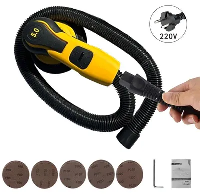 Immagine prodotto di Levigatrice orbitale e lucidatrice - Levigatrice orbitale da 150 mm - Motore brushless - Velocità regolabile a 1200 giri/min - 350 W - 220 V