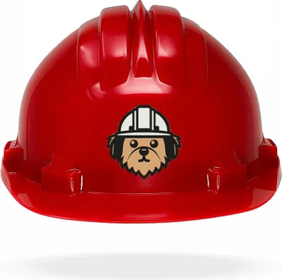 Produktbild von TAMS® Kinderhelm - Drehverschluss Rot Hund