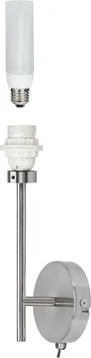 Zdjęcie produktu dla Kinkiet Living 2Easy 11 W, E27, szczotkowane żelazo, 230 V