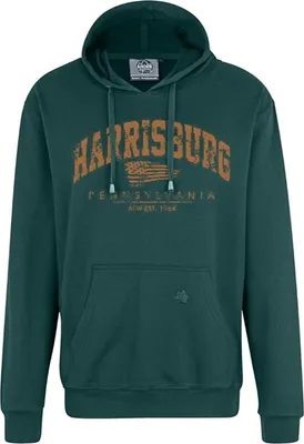 Produktbild von Übergrößen Kapuzen-Sweatshirt AHORN SPORTS Harrisburg orange Bottle Green 6XL