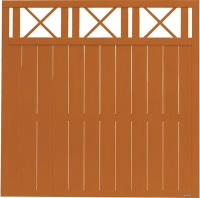Produktbild von Zaun Hauptelement Konsta Provence 180 x 180 cm kirschbaumoptik