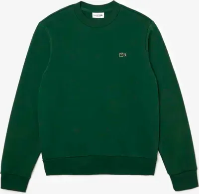Produktbild von Lacoste Herren Sport Bio Baumwolle Fleece Crew Pullover - SH9608, Farbe:Dunkelgrün, Textil:XS