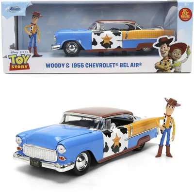 Produktbild von Jada Modellauto Toy Story Woody 1955 Chevrolet 1:24 9337430314R00