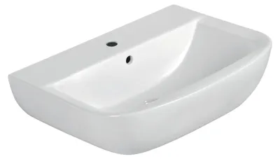 Produktbild von sanicomfort Waschbecken REKIA, 45 cm, Waschtisch aus Sanitärkeramik, weiß