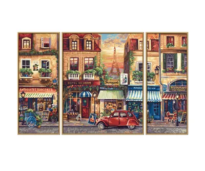 Image de Noris Spiele Malen nach Zahlen - Paris Nostalgie (triptyque) ; 609260626