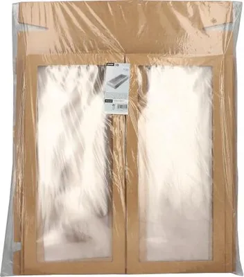 Produktbild von 150x Transport- und Catering-Kartons, Pappe eckig 8 cm x 25,2 cm x 55,8 cm braun mit separatem Deckel und Sichtfenster aus PET