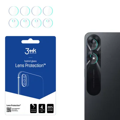 Produktbild von 3mk Hybridglas Lens Protection für Oppo A78 5G Kamera Objektiv Kameralinse 0,16mm 6H (4 Stück)