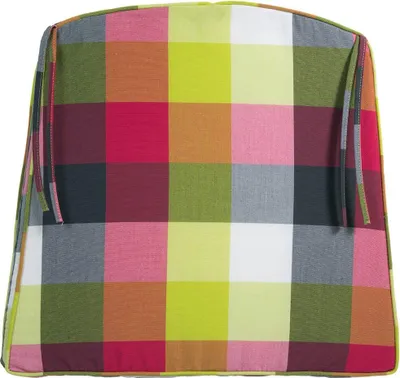 Produktbild von Sitzkissen Giorgia 10211-222 grün-pink kariert 41/48x45x4 cm Sun Garden