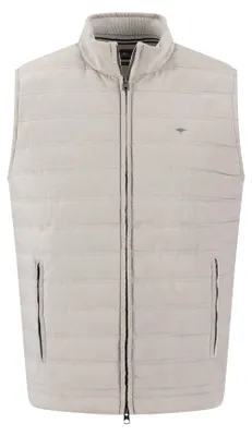Productafbeelding van FYNCH-HATTON – Heren – Hybride vest, imitatie suède, sneeuwwit – Art. 1609341