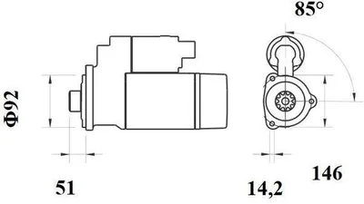 Produktbild von MAHLE MS 754 Starter Anlasser 7,5kW passend für MERCEDES-BENZ Citaro (O 530) 24V LKW