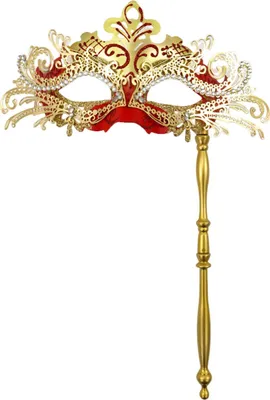 Produktbild von Ausgefallene Partymaske, Metallmaske mit Handstab, venezianische Halbmaske mit Strasssteinen für Damen und Herren, Abschlussball, Karnevalsmaskerade