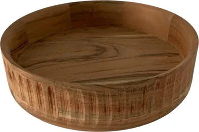 Produktbild von WinQ - Schale Akazienholz d:25cm - Obstschale Holz - Holzschale rund