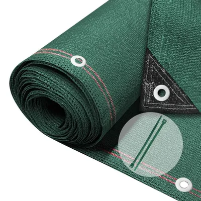 Image de Filet occultant brise-vue jardin - Vert - 1,5 x 10 m - 95 % d'ombrage - Résistant aux UV