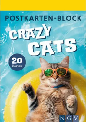 Produktbild von Postkartenblock Crazy Cats
