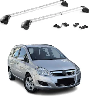 Image de Barres de toit transversales pour Opel Zafira B 2007-2014 Alu Gris 2x ABE