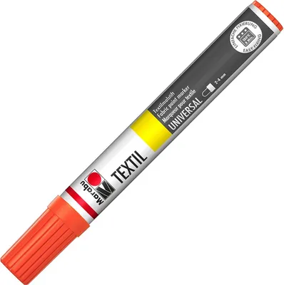 Produktbild von Marabu Textilmarker "Textil Painter" Strichstärke: 2-4 mm orange