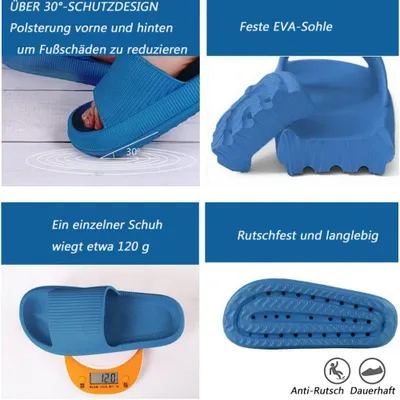 Obrázek produktu pro Pánské a dámské boty do koupele Cozislides Original Slippers Koupačky Cloudyzz Slippers Gumové domácí pantofle Protiskluzové pantofle Letní zahradní žabky
