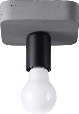 Produktbild von Deckenleuchte TAVO 1 1xE27 15W Beton 10x13.5x13.5cm Sollux Lighting