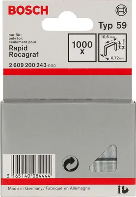 Image de Bosch 1000 agrafes 14/10,6mm type59