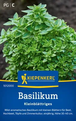 Produktbild von Kiepenkerl Basilikumsamen Kleinblättriges Ocimum basilicum 150 Pflanzen