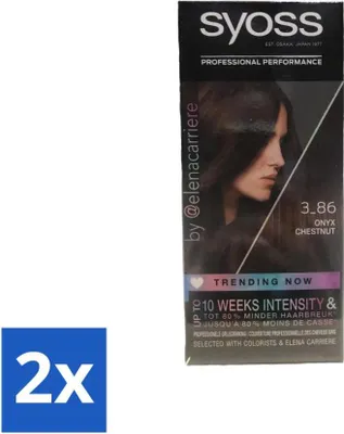 Produktbild von Syoss - Haarfarbe - 3-8 Dunkelgoldbraun - 1 Haarfärbung - Vorteilspack - 2 Stücke